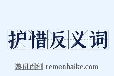 护惜反义词是什么意思的图片